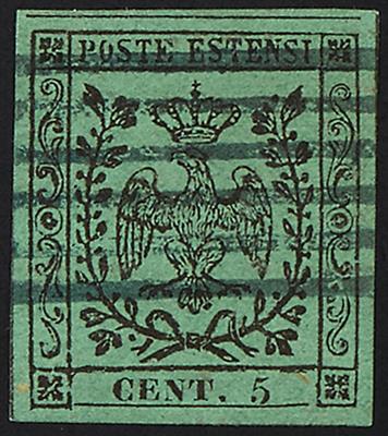 */gestempelt - Modena Nr. 3 II und 5 I, - Briefmarken