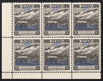 ** - Liechtenstein Dienst Nr. 6 B (LZ 11 1/2), - Briefmarken