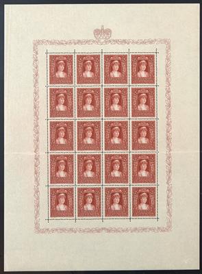 ** - Liechtenstein Nr. 140, im Originalbogen zu 20 Stück - Stamps