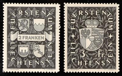 (*) - Liechtenstein Nr. 183 S/84 S, Schwarzdrucke - Briefmarken