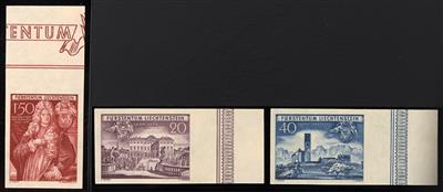 (*) - Liechtenstein Nr. 281 U/83 U, ungezähnt - Briefmarken