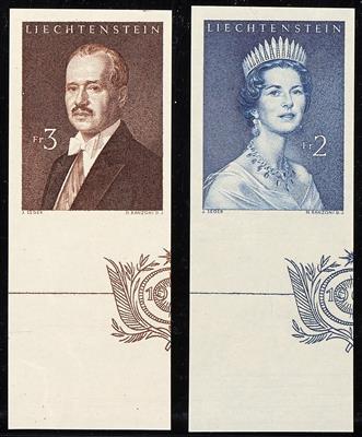 ** - Liechtenstein Nr. 402 U/03 U (Fürstenpaar), - Briefmarken