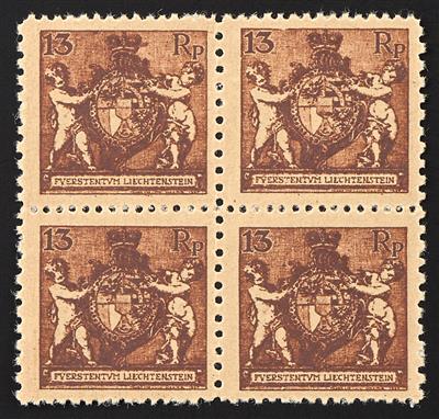 ** - Liechtenstein Nr. 51 C1, Mischzähnung LZ 12 1/2 : 9 1/2 - Briefmarken