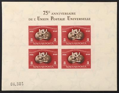 ** - Ungarn Bl. Nr. 18A/B (UPU), - Briefmarken