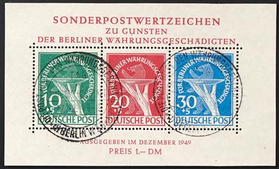 gestempelt - Berlin Block Nr. 1 mit Sonderstpl. vom Ersttag, - Stamps
