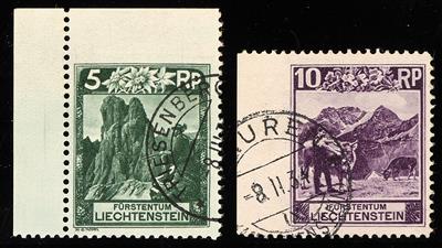 gestempelt - Liechtenstein Nr. 95 B Uo (oben ungezähnt - Briefmarken