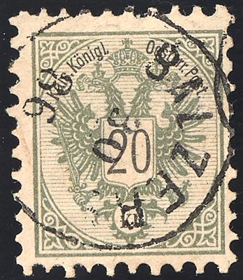 gestempelt - Liechtenstein Vorläufer Ausgabe 1883 Nr. 48 mit Einkreis gestempelt "BALZERS 30/() 86", - Známky