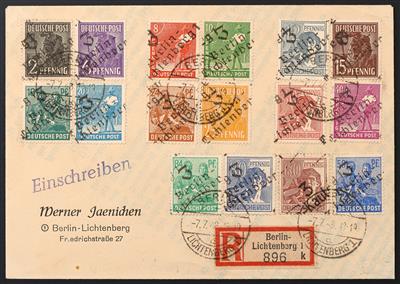 gestempelt/Poststück/**/* - Reichh. Sammlung Sowjet. Zone mit vielen Poststücken, - Stamps