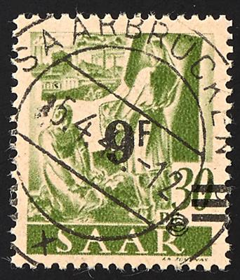 gestempelt - Saarland Nr. 234ZI, - Briefmarken