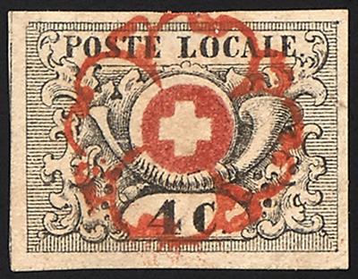 gestempelt - Schweiz Nr. 1 (sogen. "Waadt"), - Stamps