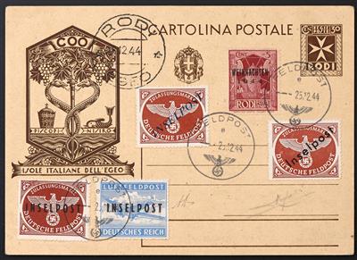 Poststück - D.Reich Feldpostmarken Nr. 6 (Vukovar) + 8 B + 9 + 10 B + 12, - Briefmarken