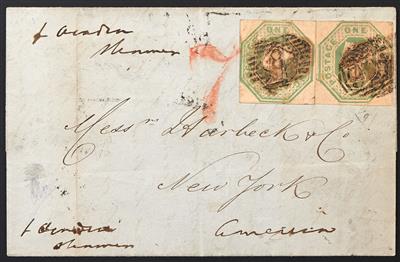 Poststück - Großbrit. Nr. 7 (2 Stück) auf - Stamps