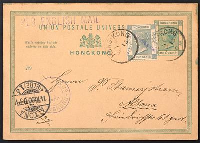 Poststück - Hongkong, - Francobolli