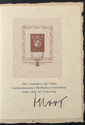 Poststück - Liechtenstein Block Nr. 1, - Briefmarken