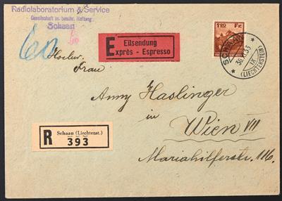 Poststück - Liechtenstein Nr. 121, - Známky