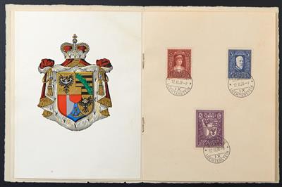 Poststück - Liechtenstein Nr. 140/42, - Briefmarken