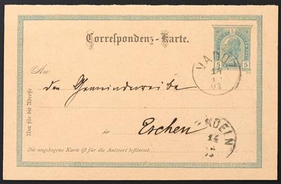 Poststück - Liechtenstein Vorläufer - Briefmarken