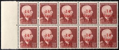 ** - D. Bes. Albanien Nr. 1/12, - Briefmarken