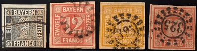 **/*/gestempelt/Briefstück/Poststück - Umfangreiche Sammlung Bayern ab der Nr. 1, - Známky