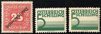 **/*/gestempelt/Poststück - Spezialsammlung Österr. Portomarken der I. und II. Rep., - Francobolli