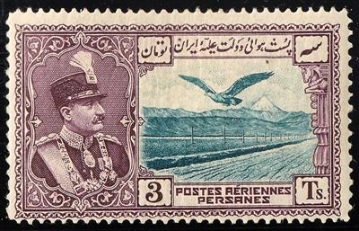 **/* - Iran (Persien) Michel Nr. 597/613 (1930 Flug), - Francobolli