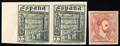 **/* - Kl. Partie Spanien aus ca. 1945/47, - Briefmarken