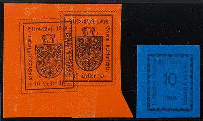 * - Kl. Sammlung Südtirol Lokalausgabe Meran * und Nr. 1 gestempelt, - Stamps