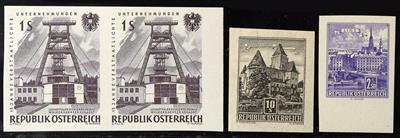 ** - Österr.   ANK Nr. 1134 (1961, 1 S Verstaatlichte Unternehmen) Farbprobe im ungezähnten Paar - Briefmarken