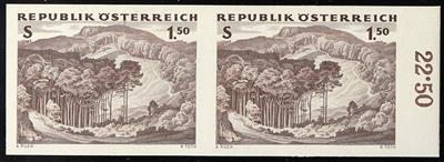 ** - Österr.   ANK Nr. 1155 PU (1962, 1,50 S Wald) Probedruck in Braun - Briefmarken