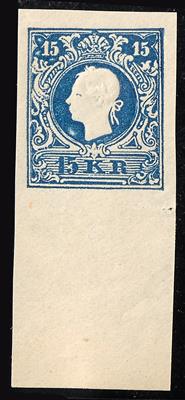 (*) - Österr. Neudr. - Bogenproben 1884 der Nr. 10 ND/15 ND, - Briefmarken