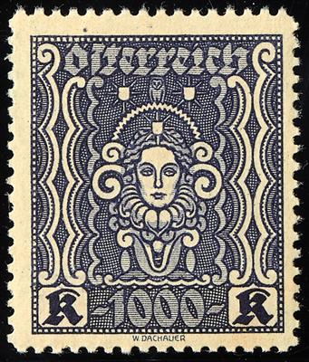 ** - Österr. Nr. 404 B (1000 Kronen in LZ 11 1/2), - Stamps