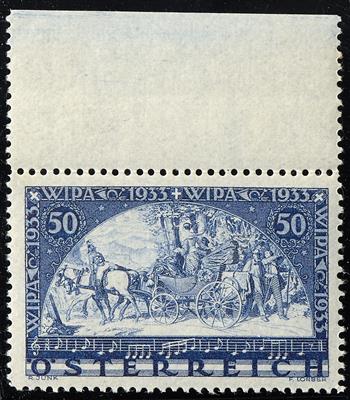 ** - Österr. Nr. 555 (WIPA glatt) Oberrandstück, - Stamps