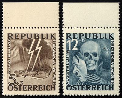 ** - Österreich Nr. (13)/(14) "BLITZ/TOTENKOPF", - Briefmarken