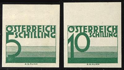 ** - Österreich Porto Nr. 132 U/58 U (wie üblich ohne die 16, 18, 31, 35 und 39 Groschen), ungezähnt - Stamps