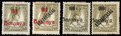 * - Partie Ungarn Baranya Serbische Besetzung 1919 komplett, - Stamps