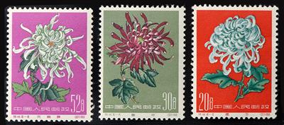 ** - VR China Michel Nr. 570/75, 577/82, 583/88 (Chrysanthemen I-III komplett) - Stamps