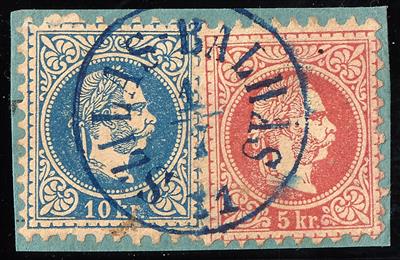 Briefstück - "SZILAS-BALHAS 1/7 71 - Stamps