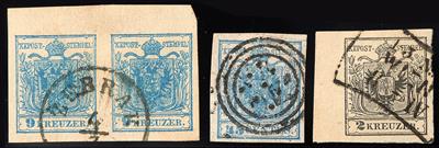 gestempelt/Briefstück - Spezialpartie Österr. Ausgabe 1850, - Briefmarken