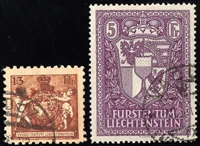 gestempelt/*/Poststück - Sammlung Liechtenstein 1912/1996, - Francobolli