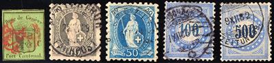 gestempelt - Reichh. Sammlung Schweiz ca. 1845/1996, - Stamps