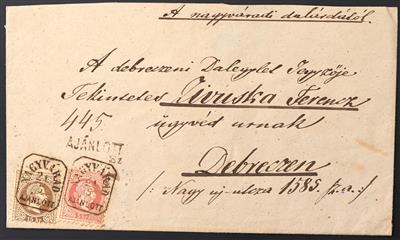 Poststück - Abstempelungen Ungarische REichshälfte "NAGYVARAD 21/5 AJANLOTT" - Briefmarken