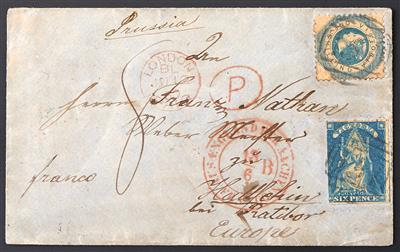 Poststück - Australien Victoria 1860 - kleinformatiges - Briefmarken