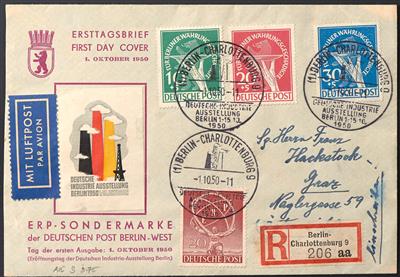 Poststück - Berlin Nr. 68/70 + 71 (3) auf - Stamps