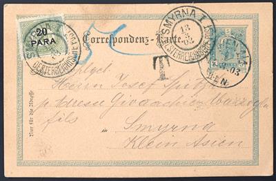 Poststück/Briefstück/gestempelt - Österreich Levante Smyrna - Známky