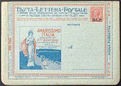Poststück - Italien ca. 1921 - 3 B. L. P. Busta-Lettera-Postale - Známky