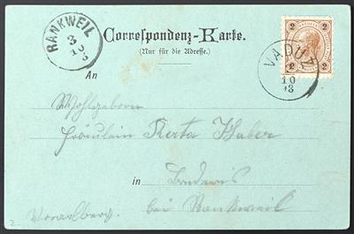 Poststück - Liechtenstein, - Briefmarken