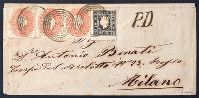 Poststück - Lombardei-Venetien Nr. 7 II - Stamps