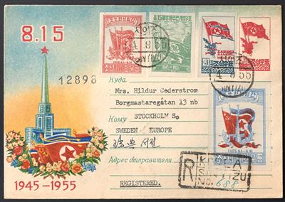 Poststück - Nordkorea 1955 - Eingeschriebene - Známky