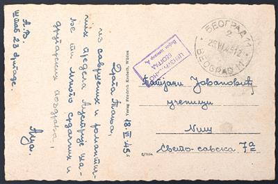 Poststück - Österr. 1945 Steiermark Partisanenbeleg Ansichtskarte von St. Andrä im Sausal vom 18. VI. 45 der 23. Brigade, - Francobolli