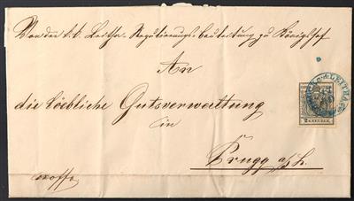 Poststück - Österr. Ausg. 1850, - Známky